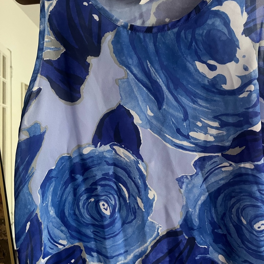 Vintage floral watercolor swim cover up - Picture 3 of 5